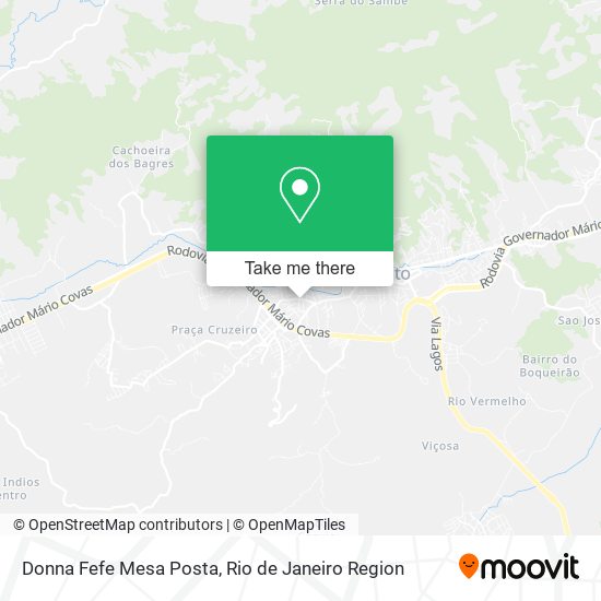 Donna Fefe Mesa Posta map