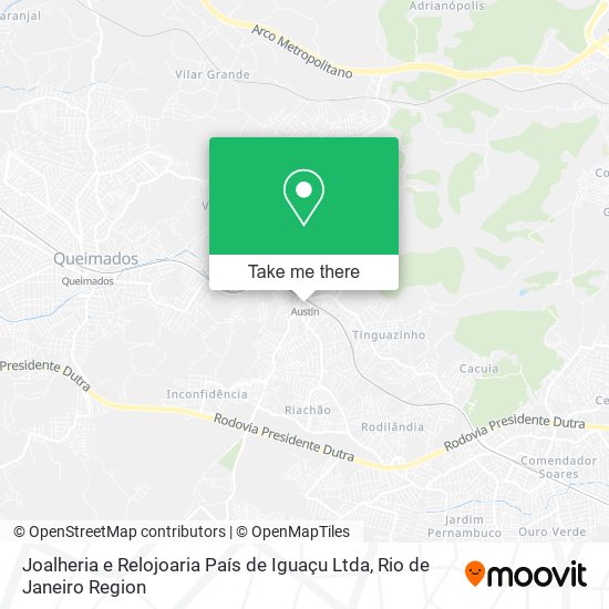 Joalheria e Relojoaria País de Iguaçu Ltda map