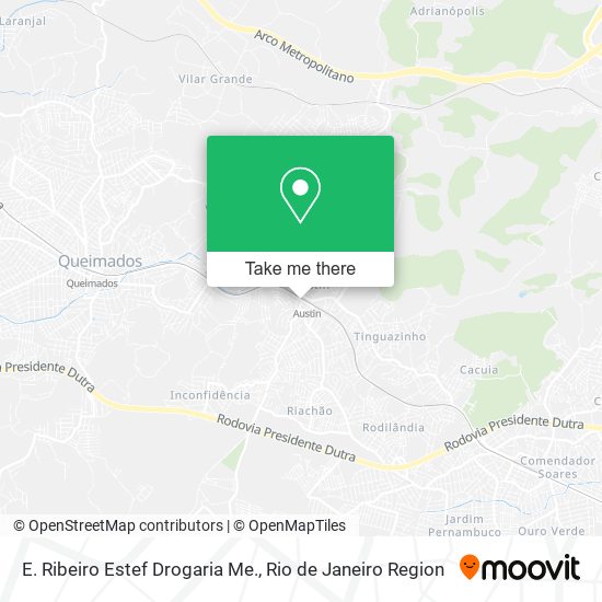 E. Ribeiro Estef Drogaria Me. map