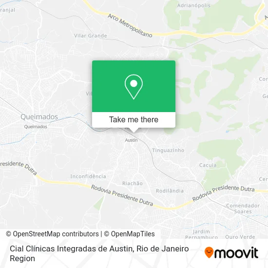Cial Clínicas Integradas de Austin map