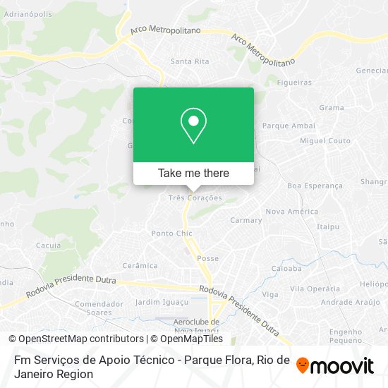 Mapa Fm Serviços de Apoio Técnico - Parque Flora