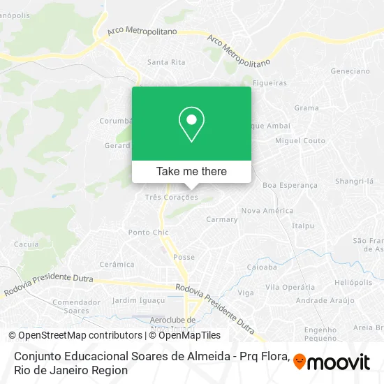 Conjunto Educacional Soares de Almeida - Prq Flora map
