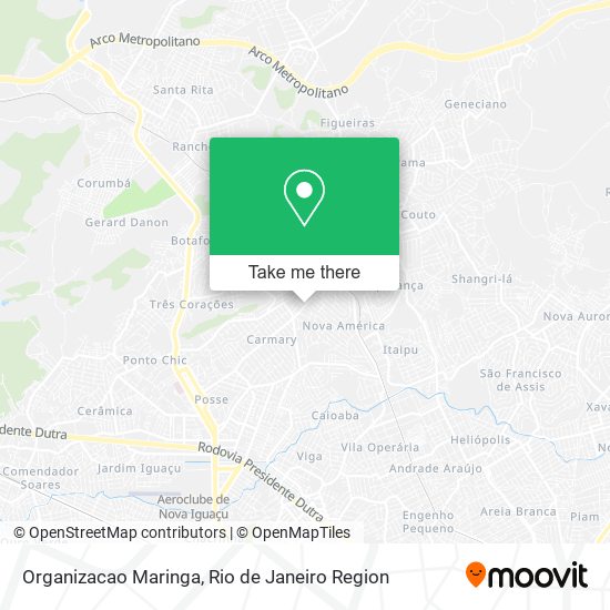 Organizacao Maringa map