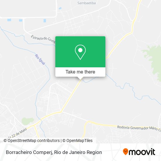 Borracheiro Comperj map
