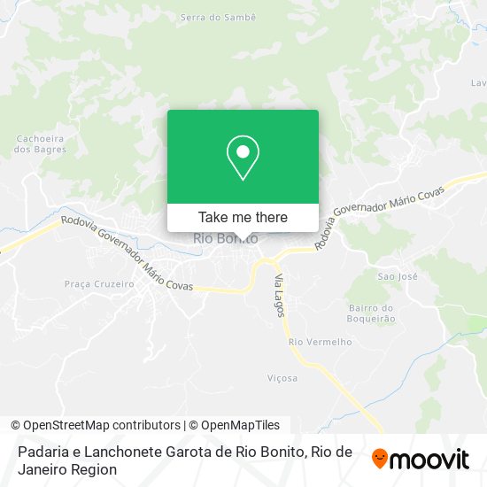 Padaria e Lanchonete Garota de Rio Bonito map