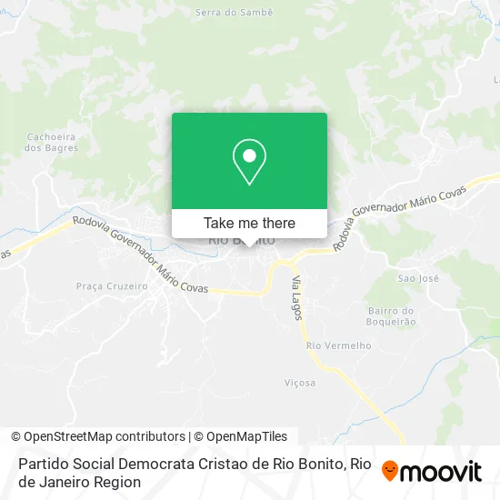 Partido Social Democrata Cristao de Rio Bonito map