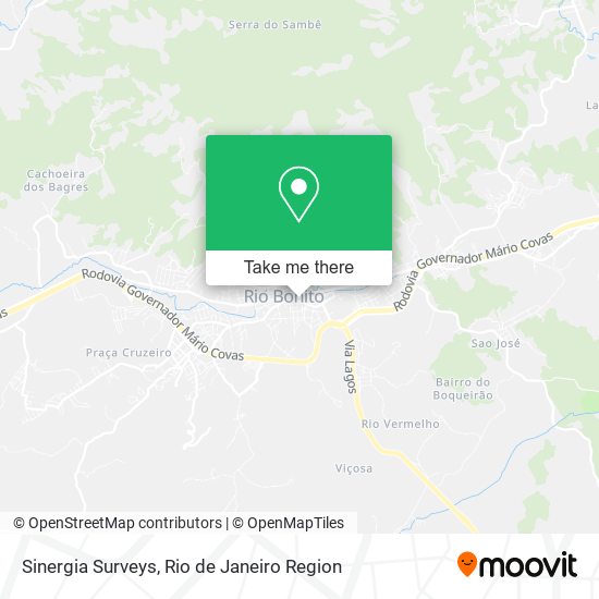 Sinergia Surveys map