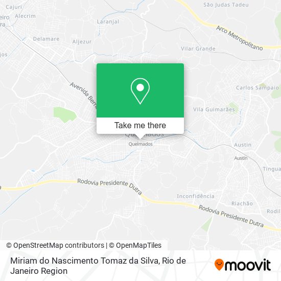 Miriam do Nascimento Tomaz da Silva map