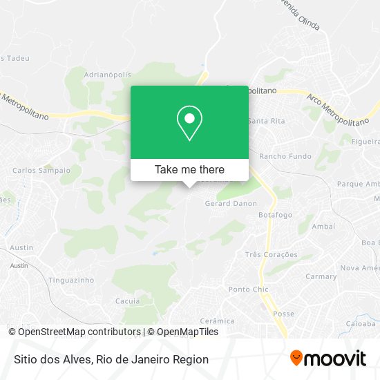 Mapa Sitio dos Alves