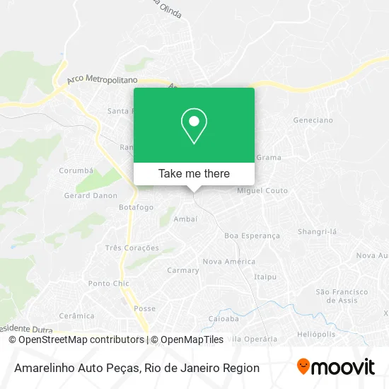 Amarelinho Auto Peças map