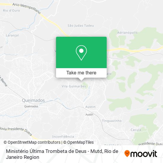 Ministério Última Trombeta de Deus - Mutd map