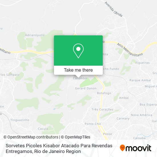Mapa Sorvetes Picoles Kisabor Atacado Para Revendas Entregamos