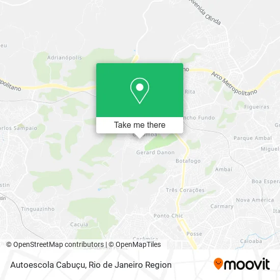 Autoescola Cabuçu map