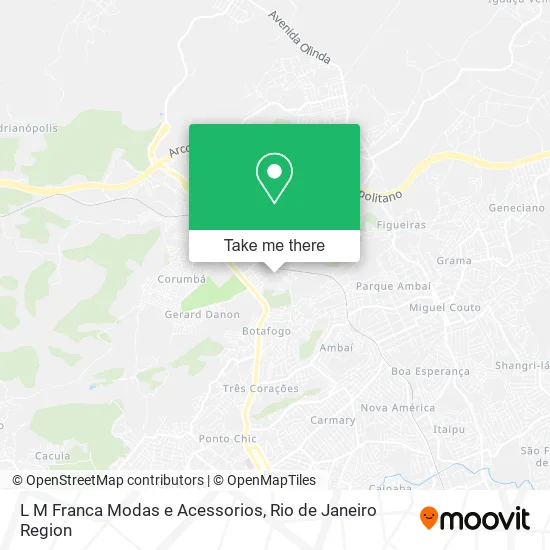 L M Franca Modas e Acessorios map