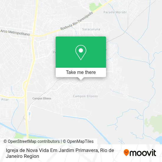 Igreja de Nova Vida Em Jardim Primavera map