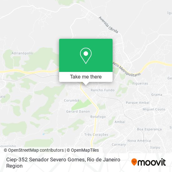 Ciep-352 Senador Severo Gomes map