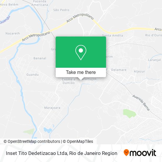 Inset Tito Dedetizacao Ltda map