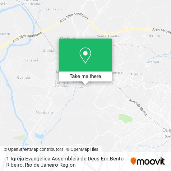 1 Igreja Evangelica Assembleia de Deus Em Bento Ribeiro map