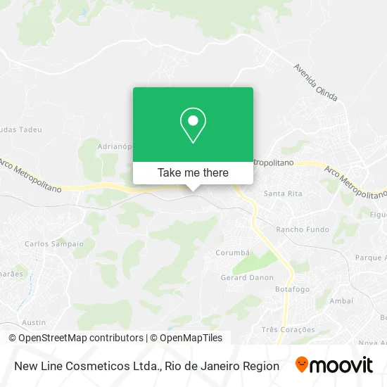 New Line Cosmeticos Ltda. map