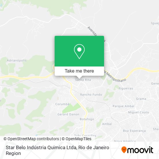 Mapa Star Belo Indústria Quimica Ltda