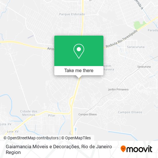 Mapa Gaiamancia Móveis e Decorações