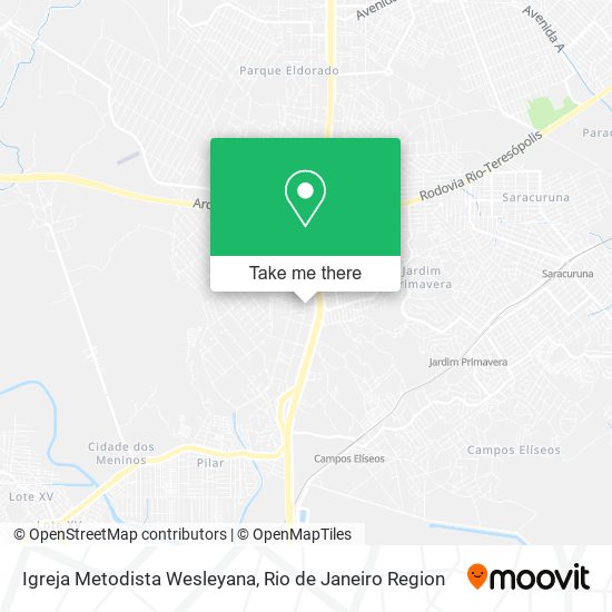 Mapa Igreja Metodista Wesleyana