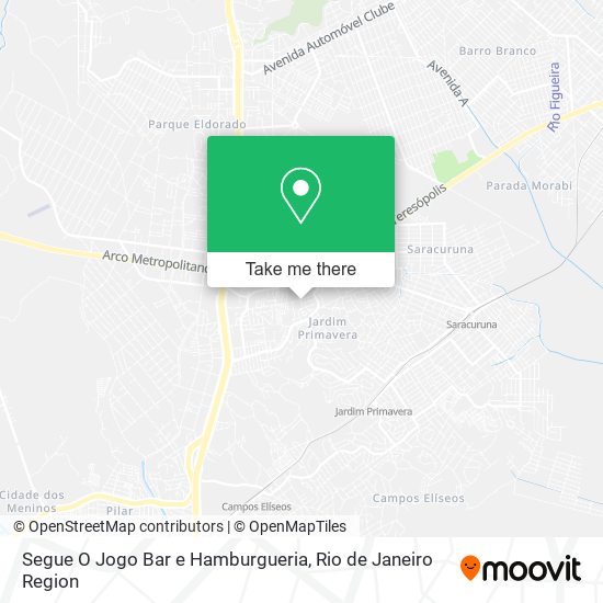 Mapa Segue O Jogo Bar e Hamburgueria