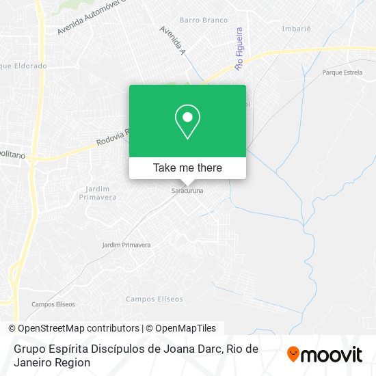 Mapa Grupo Espírita Discípulos de Joana Darc