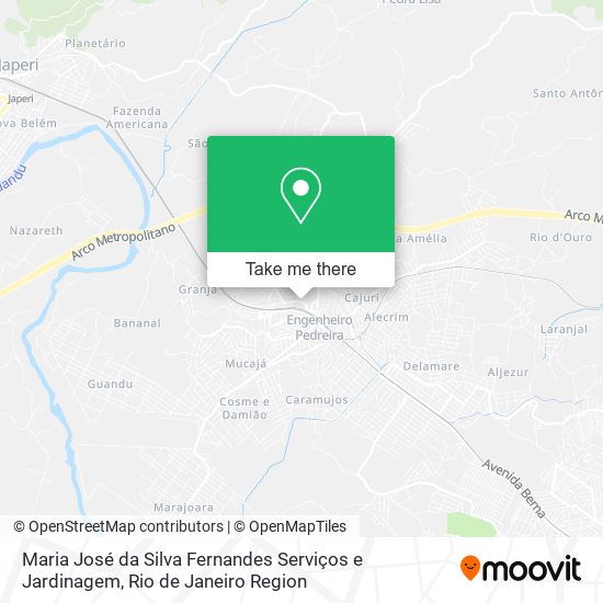 Mapa Maria José da Silva Fernandes Serviços e Jardinagem