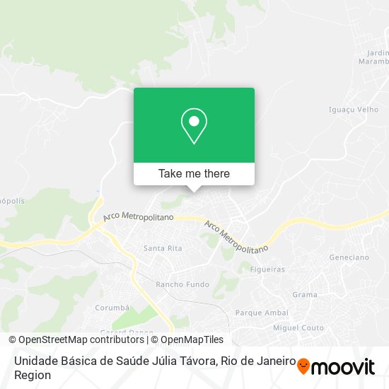 Unidade Básica de Saúde Júlia Távora map