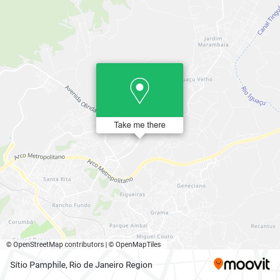 Sítio Pamphile map