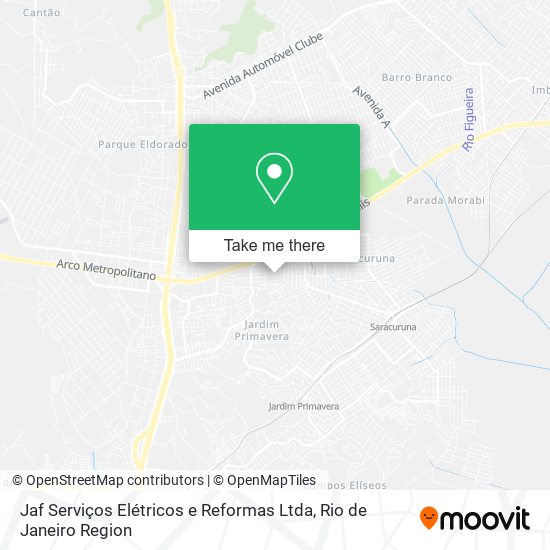 Mapa Jaf Serviços Elétricos e Reformas Ltda