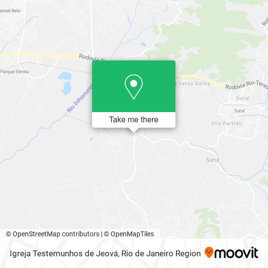 Mapa Igreja Testemunhos de Jeová