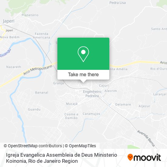 Igreja Evangelica Assembleia de Deus Ministerio Koinonia map