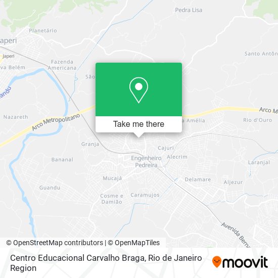 Mapa Centro Educacional Carvalho Braga