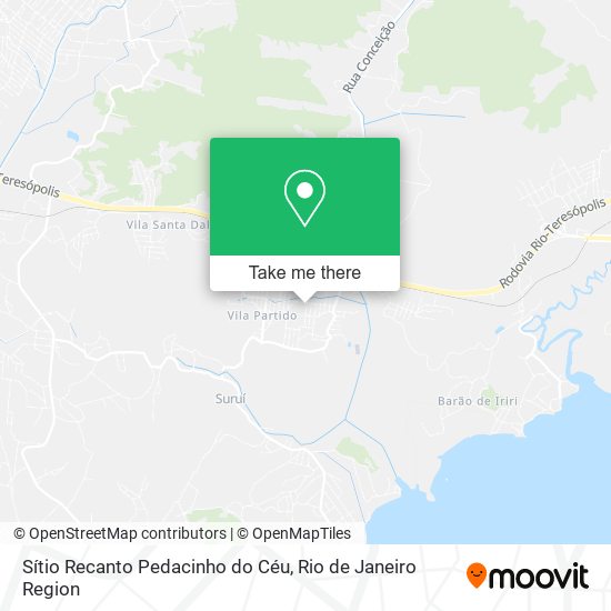 Sítio Recanto Pedacinho do Céu map