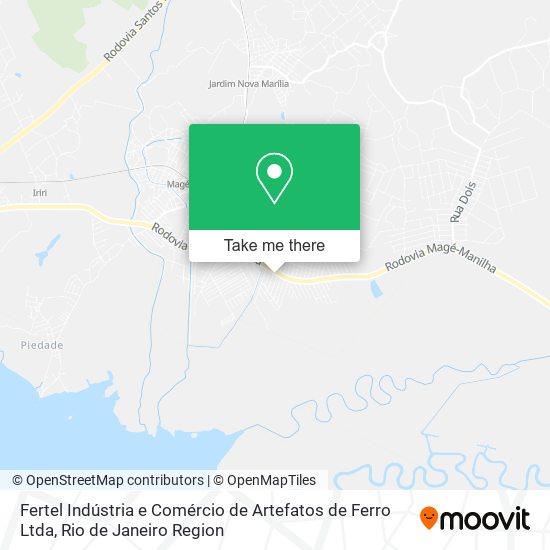 Fertel Indústria e Comércio de Artefatos de Ferro Ltda map