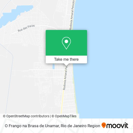 O Frango na Brasa de Unamar map