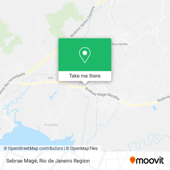 Sebrae Magé map