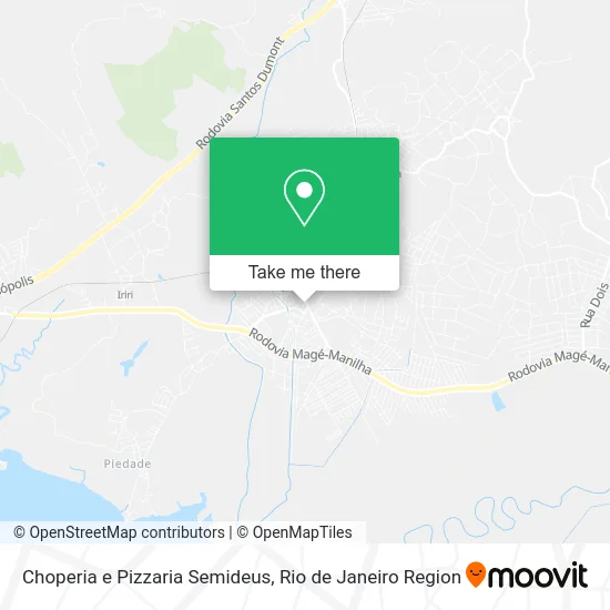Choperia e Pizzaria Semideus map