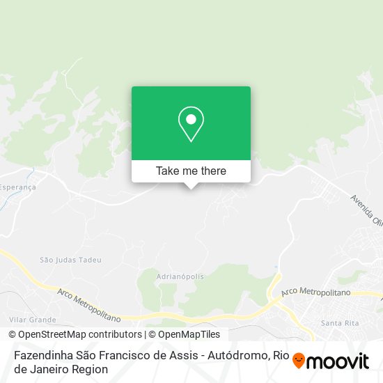 Fazendinha São Francisco de Assis - Autódromo map