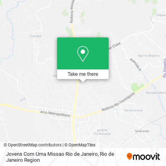 Jovens Com Uma Missao Rio de Janeiro map