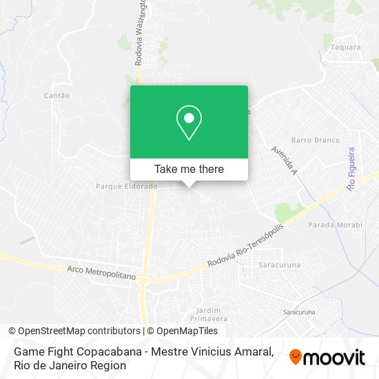 Mapa Game Fight Copacabana - Mestre Vinicius Amaral