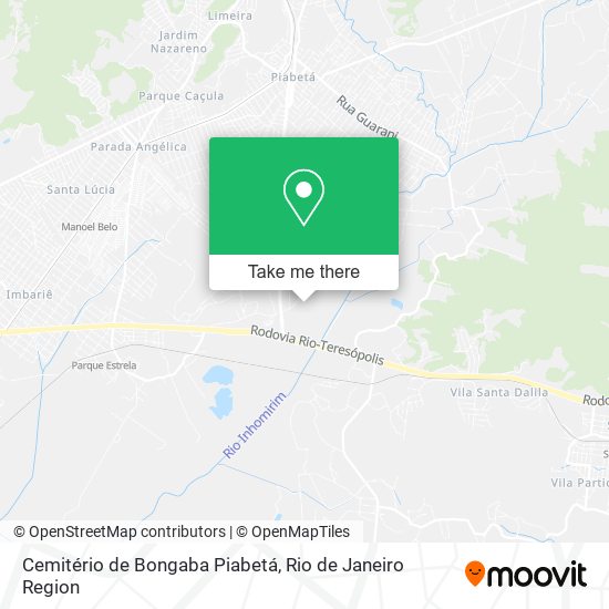 Cemitério de Bongaba Piabetá map