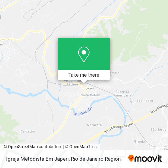 Igreja Metodista Em Japeri map