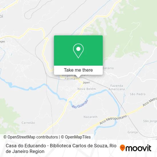 Casa do Educando - Biblioteca Carlos de Souza map