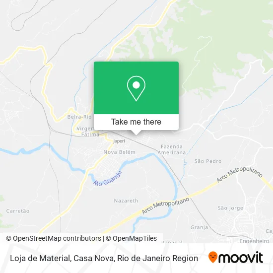 Loja de Material, Casa Nova map