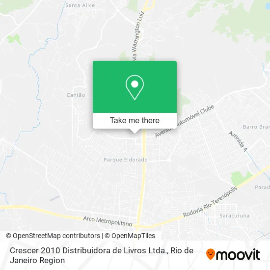 Crescer 2010 Distribuidora de Livros Ltda. map