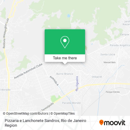 Mapa Pizzaria e Lanchonete Sandros