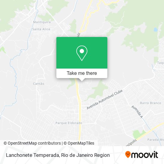 Lanchonete Temperada map